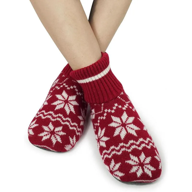 2 Pairs Comfy Grip Slipper Socks – Warm and Secure Indoor Comfort