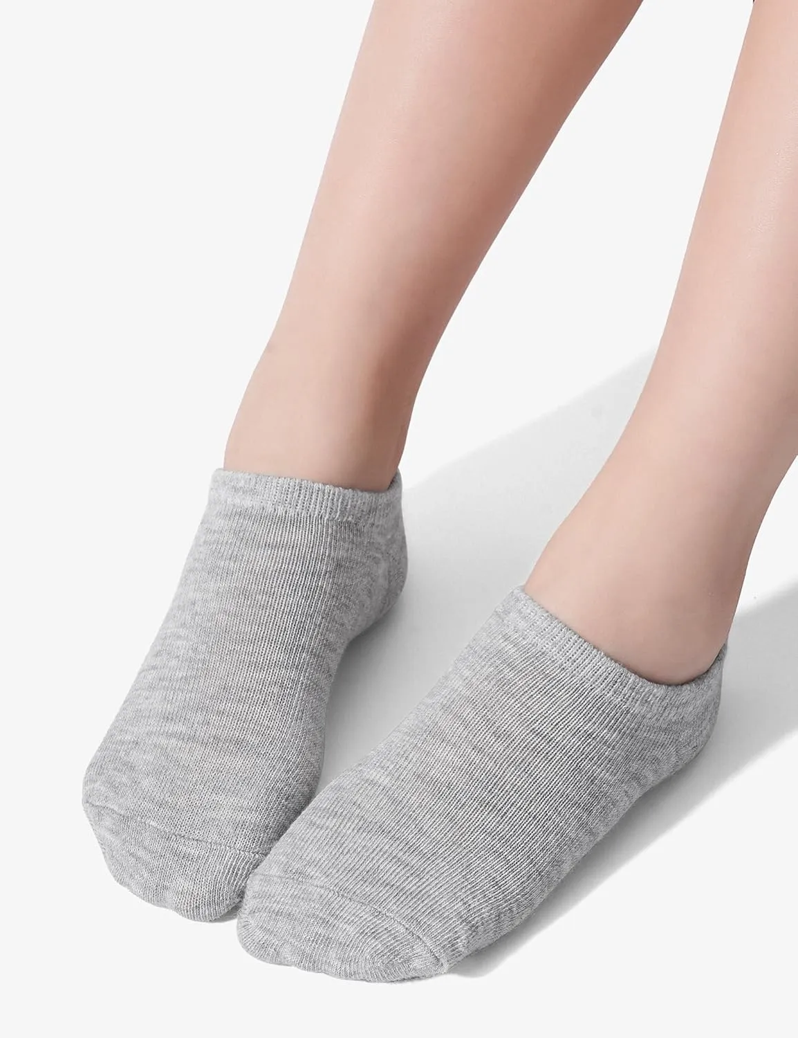 BOOPH 10 Pairs Girls Boys Socks Kids No Show Socks Toddlers Girl Anti-slip Ankle Low Cut Sock 3-12 Years