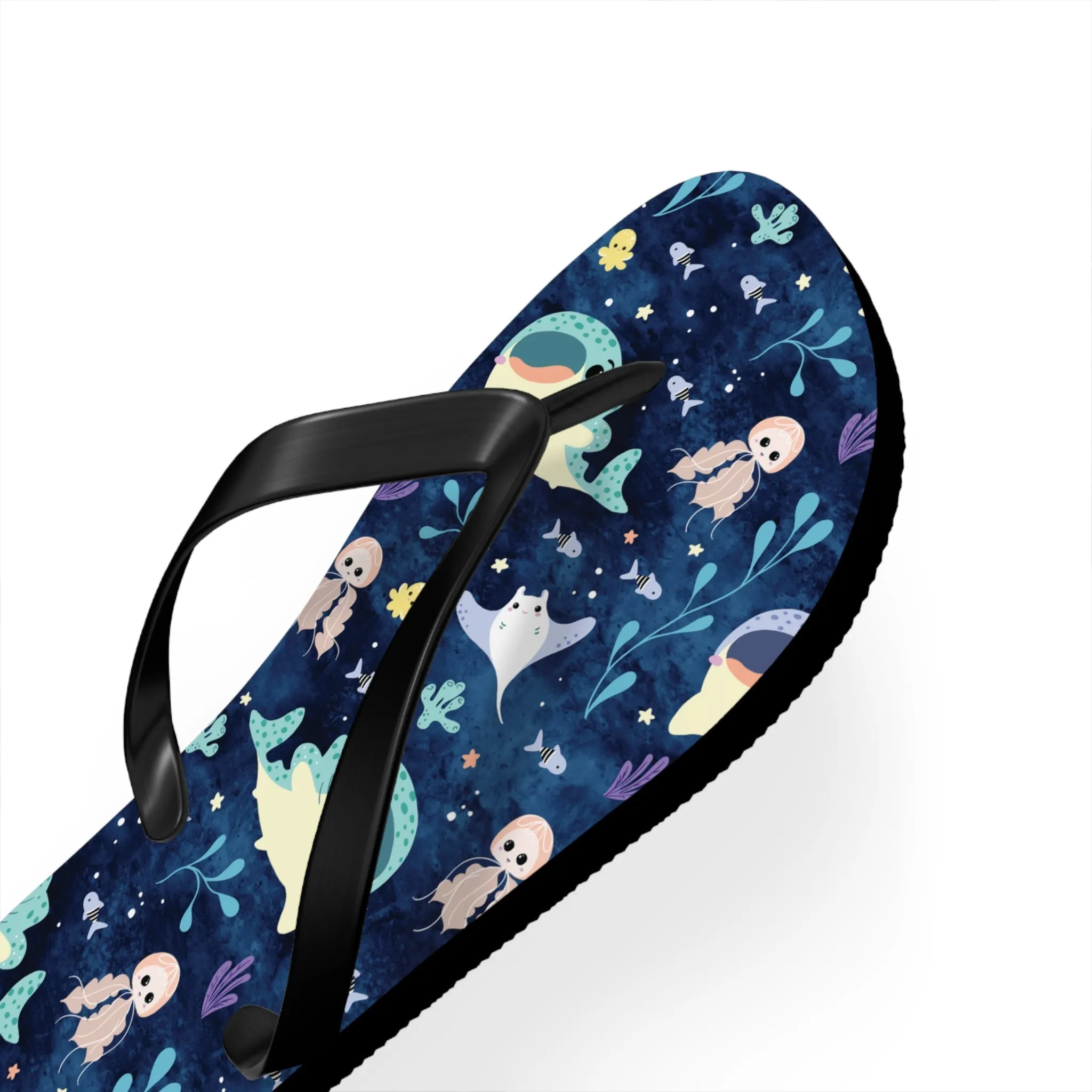 Cute Whale Shark Summer Flip-Flops