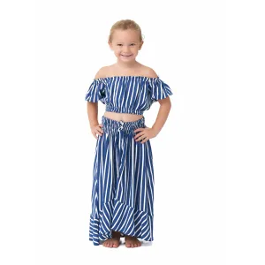 Felicia Top in Navy Stripes