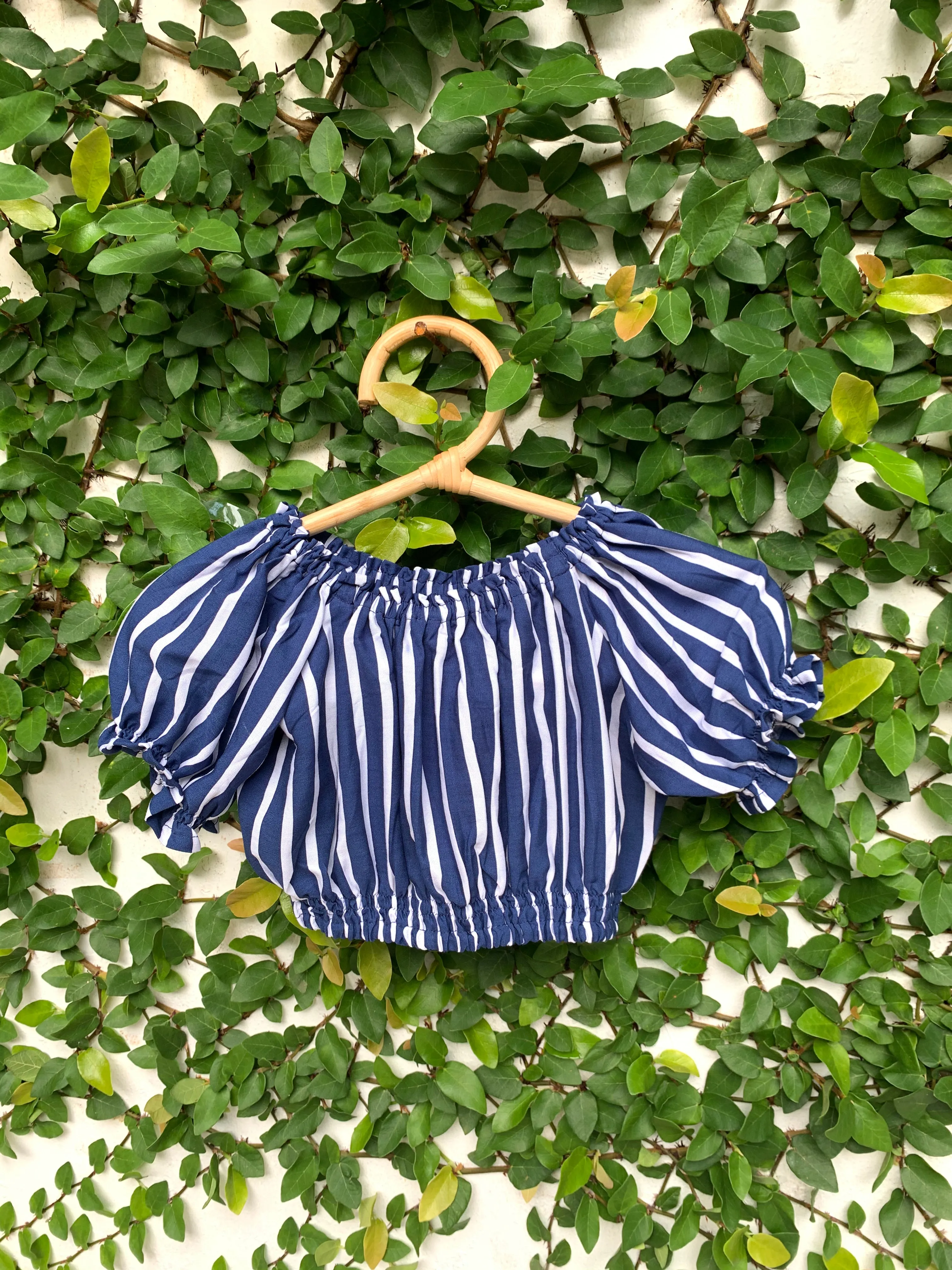 Felicia Top in Navy Stripes