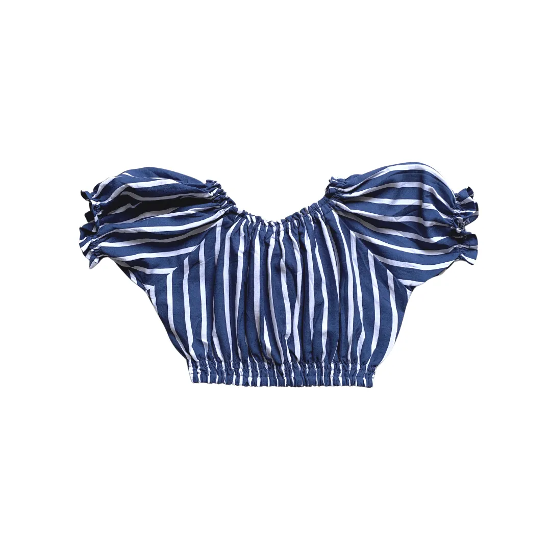 Felicia Top in Navy Stripes