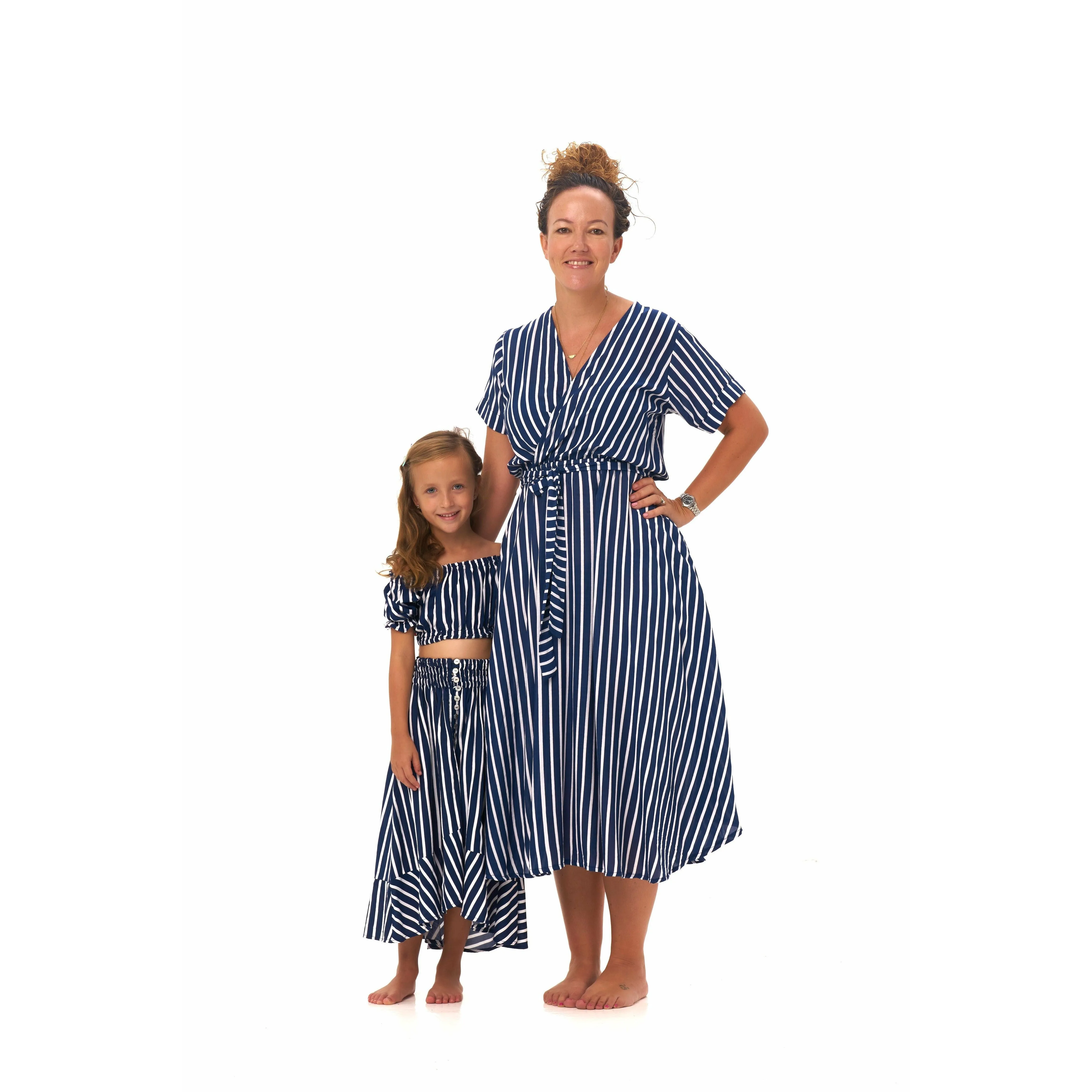 Felicia Top in Navy Stripes
