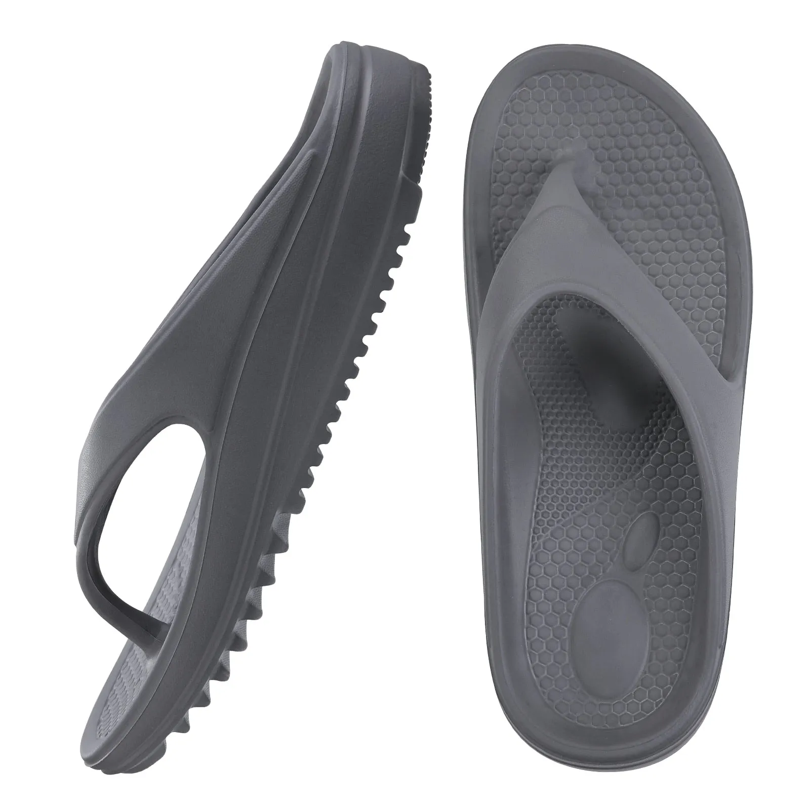 Hnzxzm Comwarm Thick Sole Flip Flops For Women And Men Summer Yoga Mat Outdoor Beach Thong Sandals For Shower Non-Slip Soft Slippers