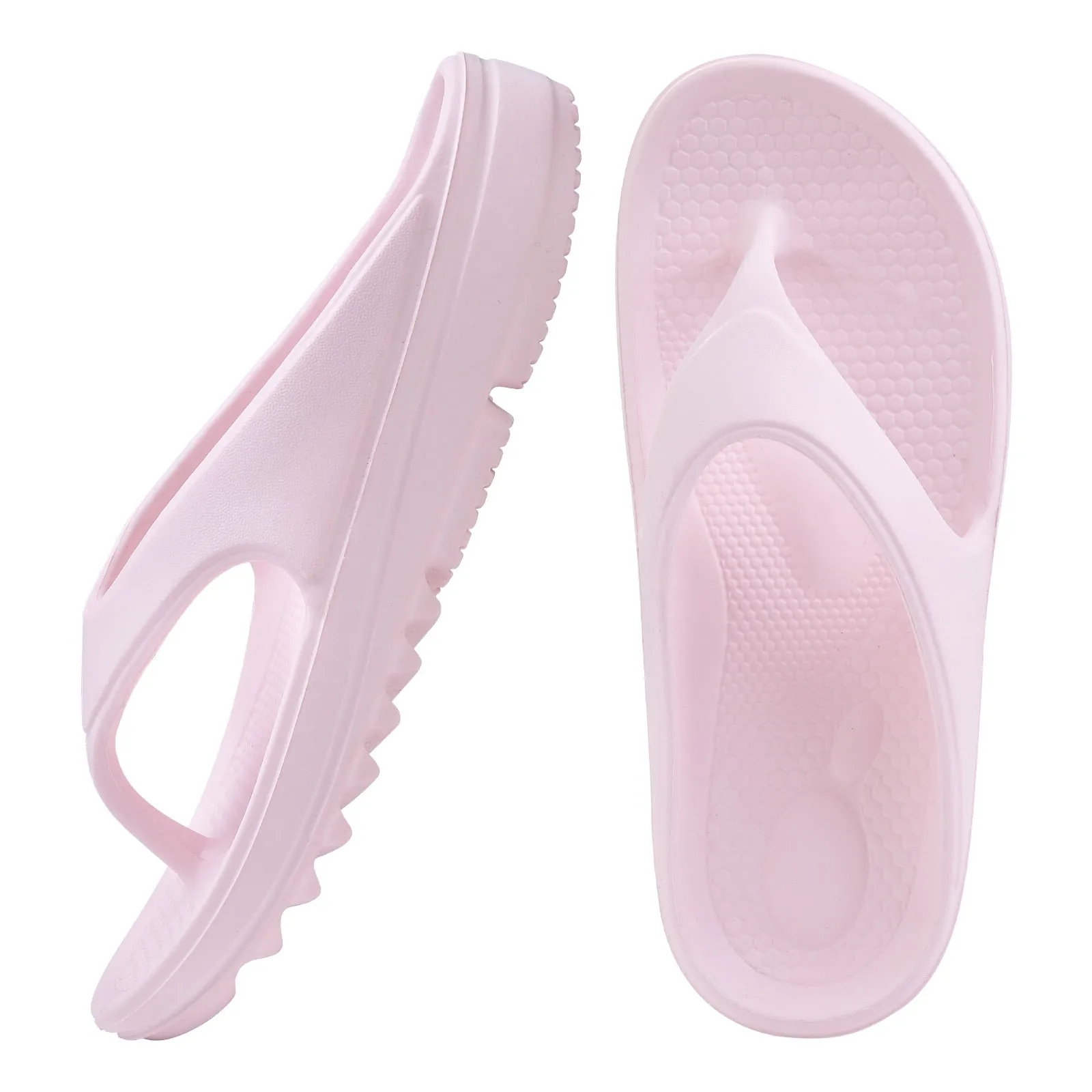 Hnzxzm Comwarm Thick Sole Flip Flops For Women And Men Summer Yoga Mat Outdoor Beach Thong Sandals For Shower Non-Slip Soft Slippers