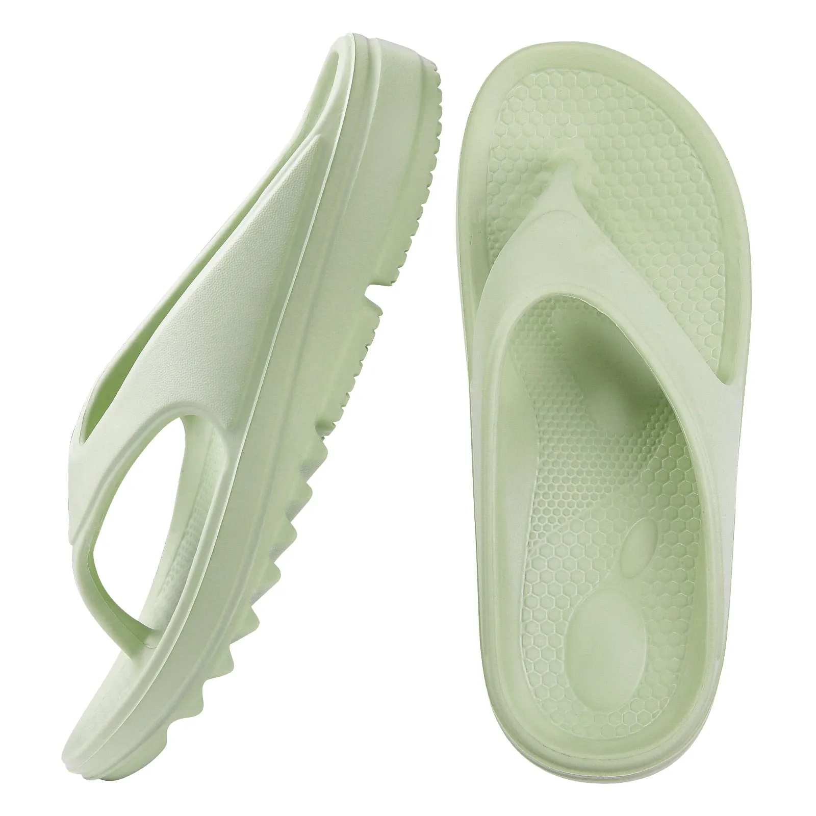 Hnzxzm Comwarm Thick Sole Flip Flops For Women And Men Summer Yoga Mat Outdoor Beach Thong Sandals For Shower Non-Slip Soft Slippers