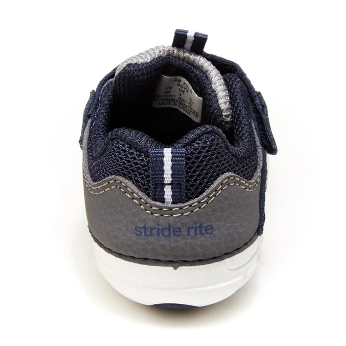 Infant Boy Stride Rite Soft Motion Kylo Sneaker Navy/Gray