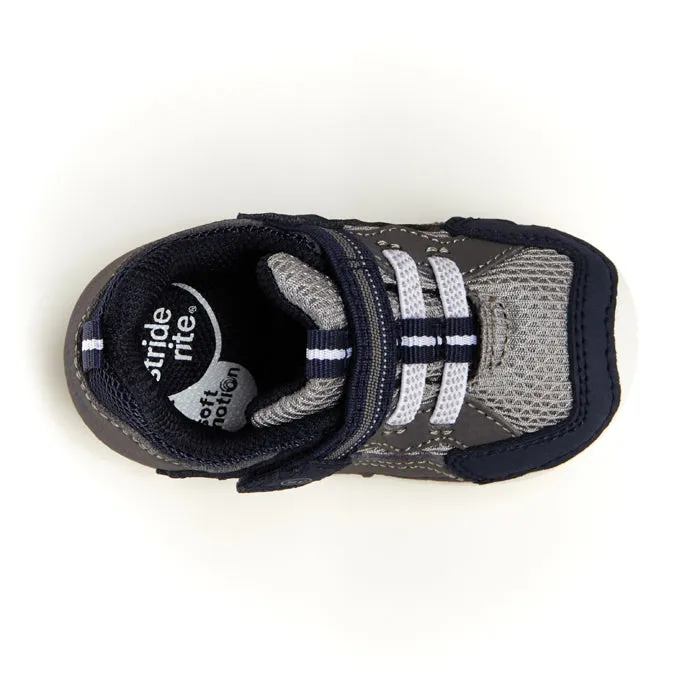 Infant Boy Stride Rite Soft Motion Kylo Sneaker Navy/Gray
