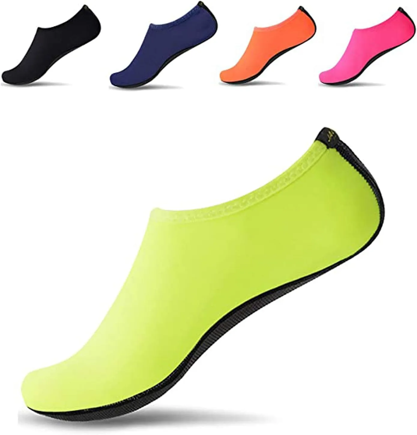 JACKSHIBO Water Shoes for Women Men Swim Shoes Water Socks for Cruise Essentials Swimming Aqua Beach Pool Yoga Surf