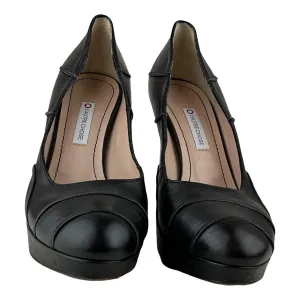 L'AUTRE CHOSE Women's High Heel Shoes Pumps Leather Black Sz 39.5