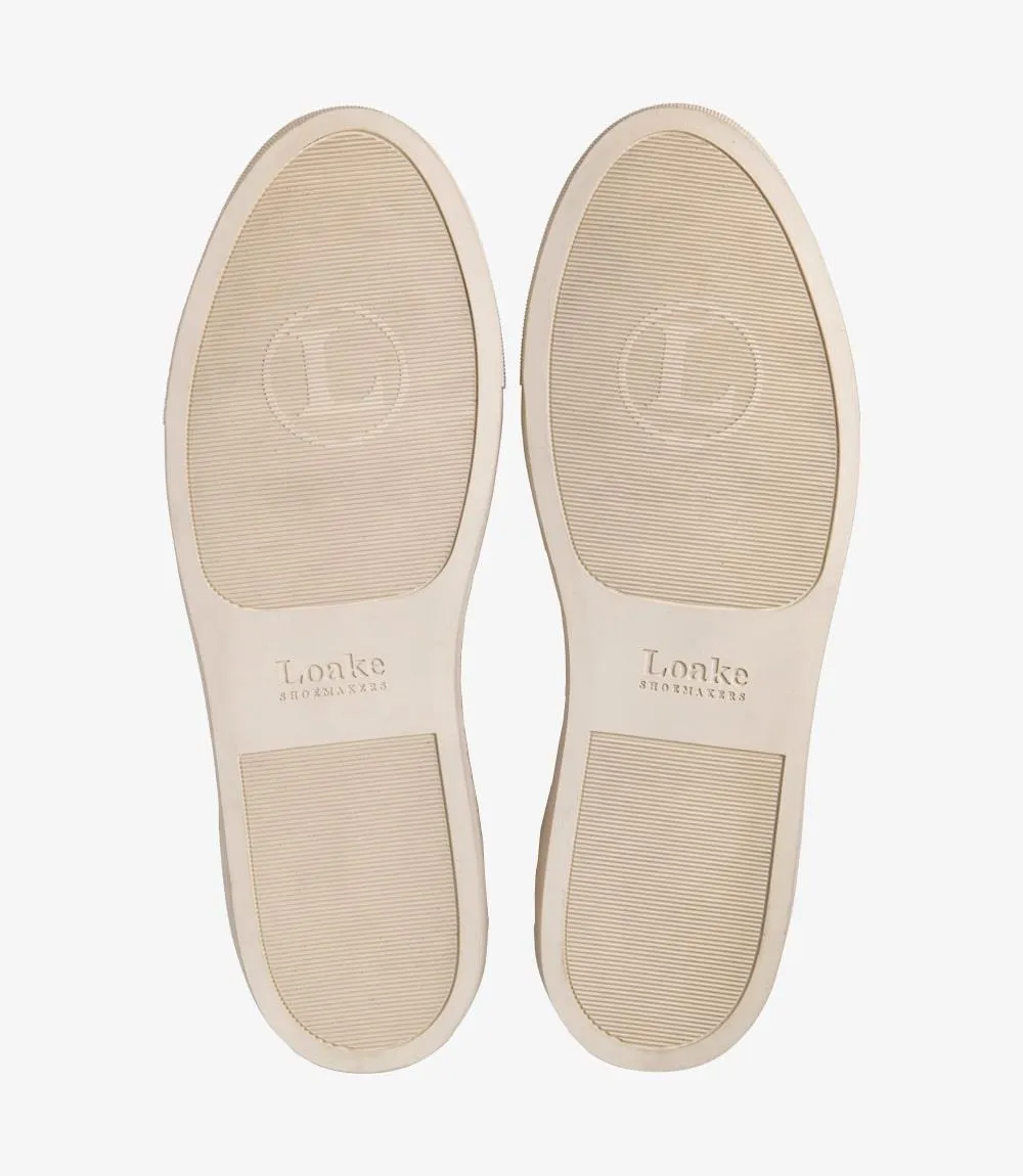 LOAKE DASH CHESTNUT SNEAKER RUBBER CUP SOLE F-MEDIUM