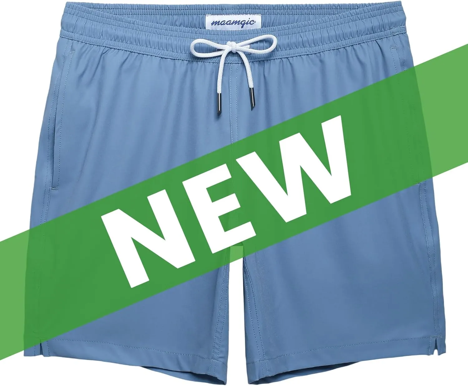 maamgic Mens 7" Stretch Swim Trunks Quick Dry Mesh Lining Swimwear Bathing Suits