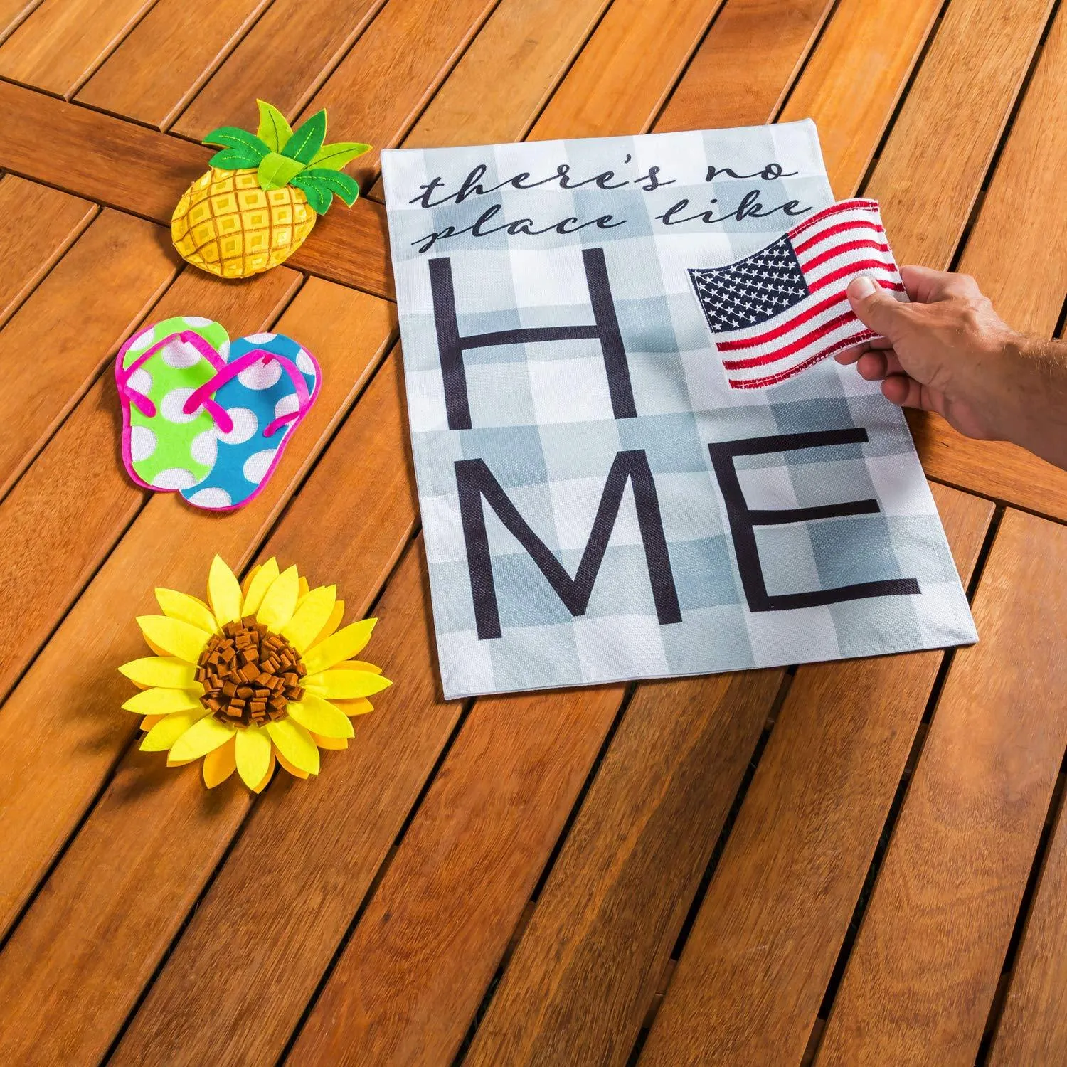 No Place Like Home Interchangeable Garden Flag