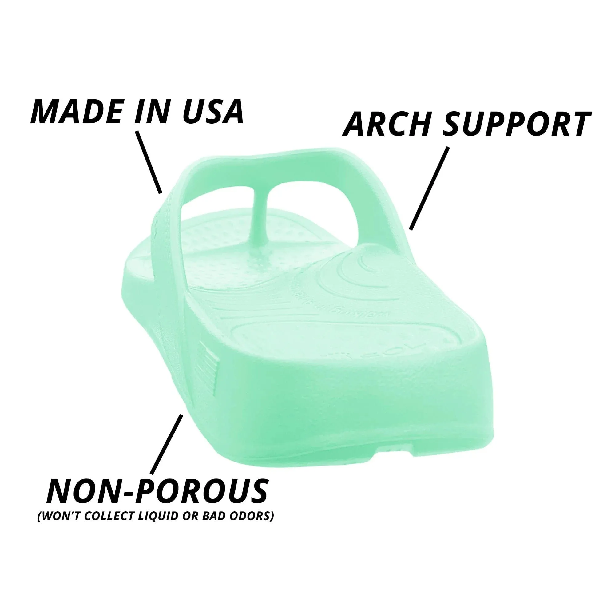 Nuu Sol Unisex Cascade Flip Flops- Aurora Wave
