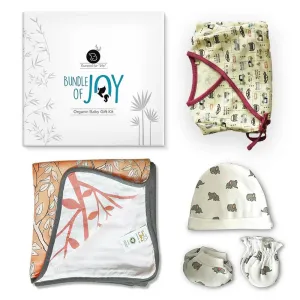 Peach Snuggle Blanket With Jhabla, Cap, Booties & Mittens Baby Gift- Pack Of 5