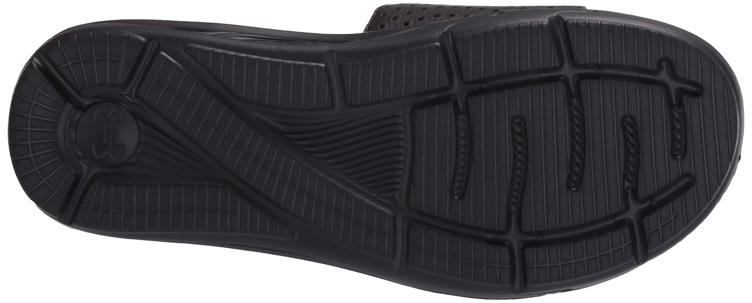 Under Armour Men's Ignite VI SL Slide Sandal, Black (003)/Black, 13 M US