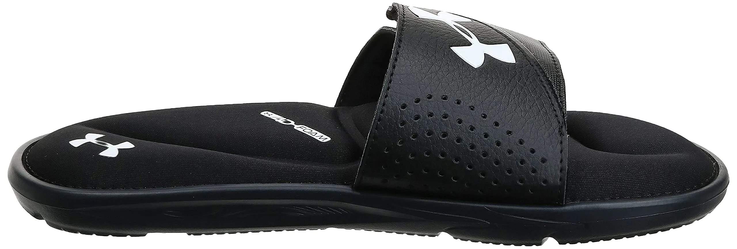 Under Armour Men's Ignite VI SL Slide Sandal, Black (003)/Black, 13 M US