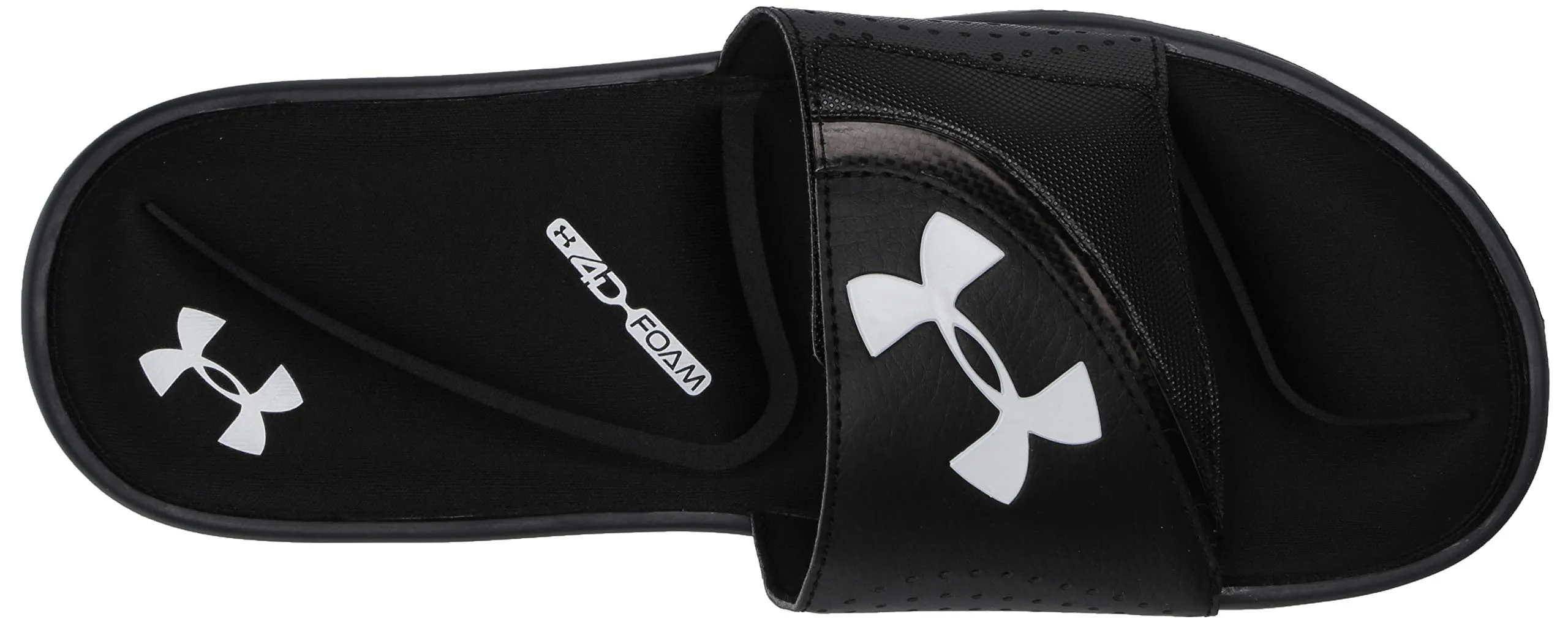Under Armour Men's Ignite VI SL Slide Sandal, Black (003)/Black, 13 M US
