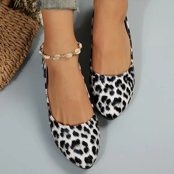 Women's Fashionable Leopard Print Casual Flats 27752527S