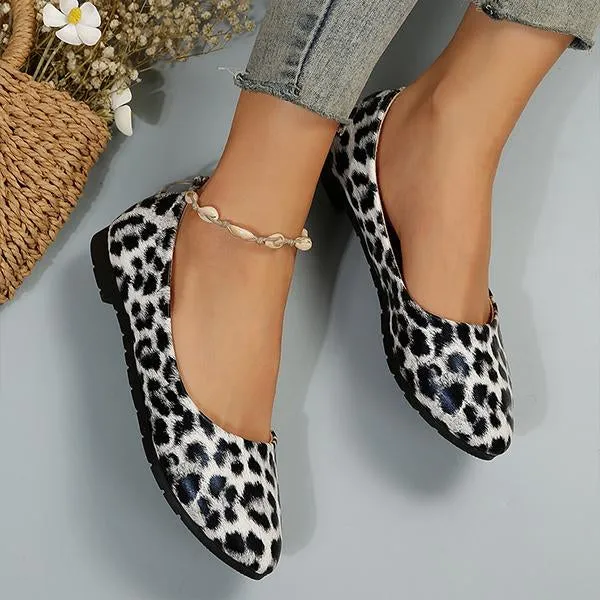 Women's Fashionable Leopard Print Casual Flats 27752527S